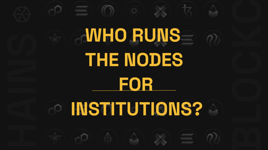 Who Runs the Nodes for Institutions?
