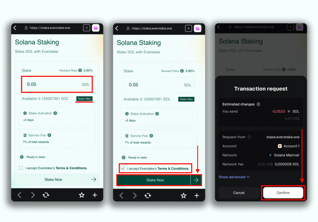 Step-by-Step Guide For Staking SOL Metamask Portfolio Everstake
