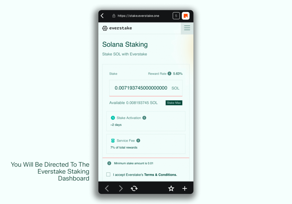 Step-by-Step Guide For Staking SOL Metamask Portfolio Everstake