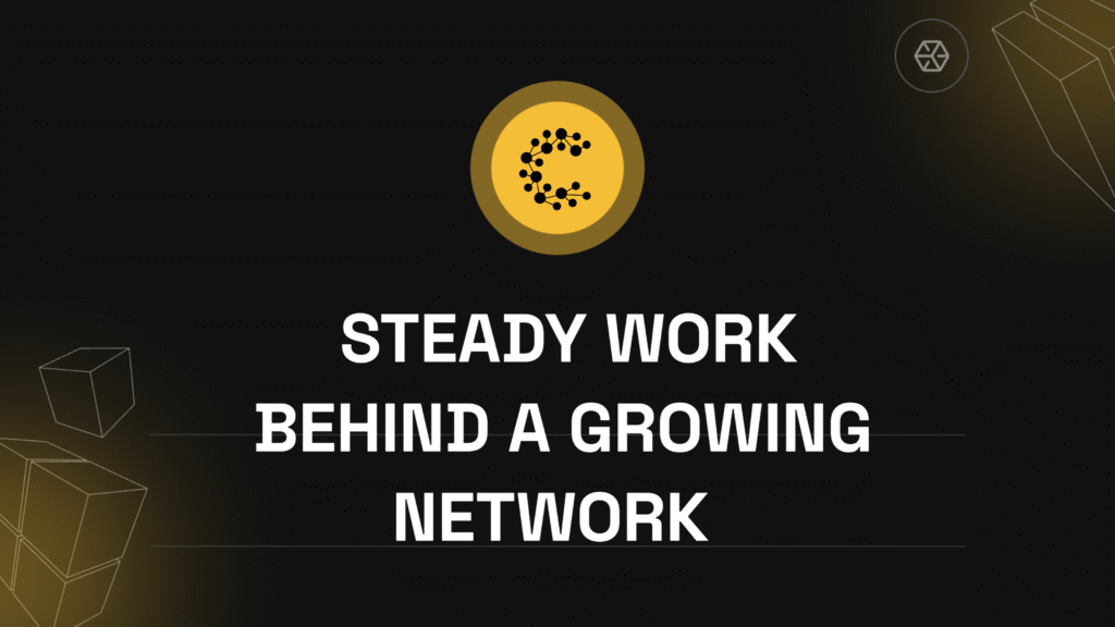 Steady work behind a growing network