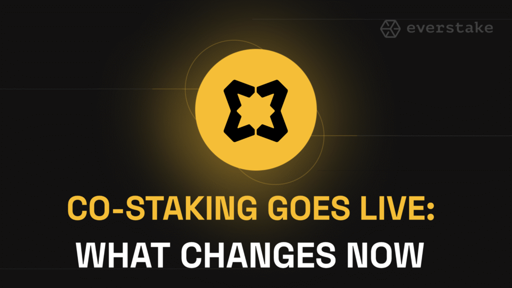 Co-Staking Goes Live: What Changes Now