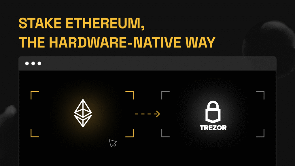 Stake Ethereum, the hardware-native way
