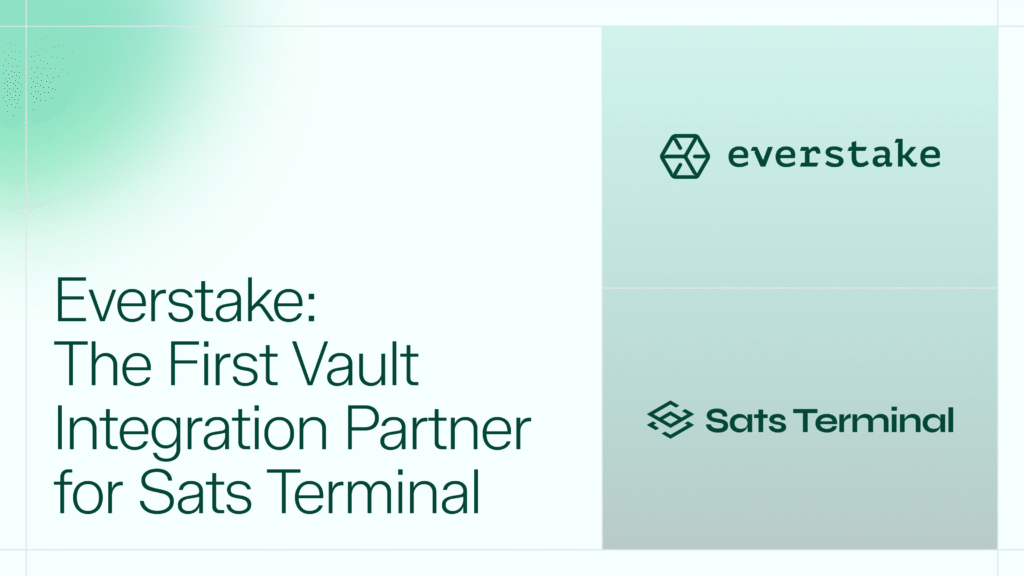 Everstake Becomes the First USDC Service Provider for Sats Terminal’s Platform