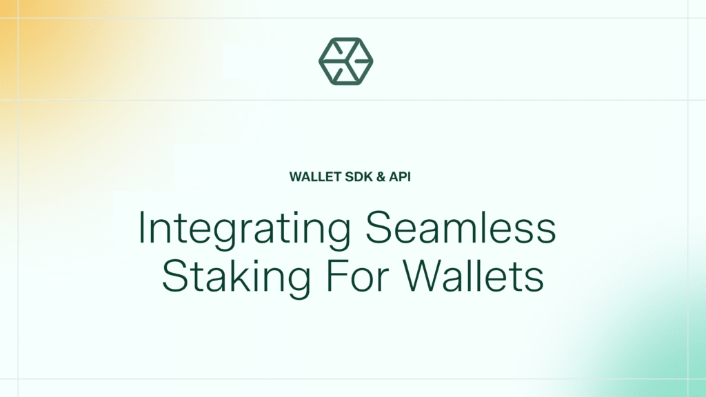 B2B Staking for Wallets