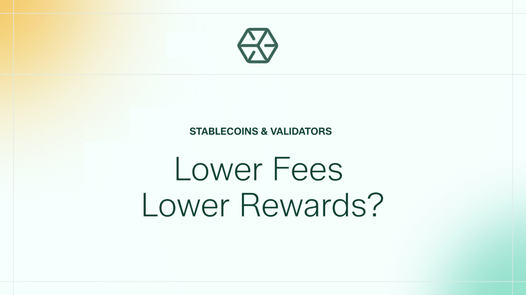Validator Staking Rewards - Stablecoins