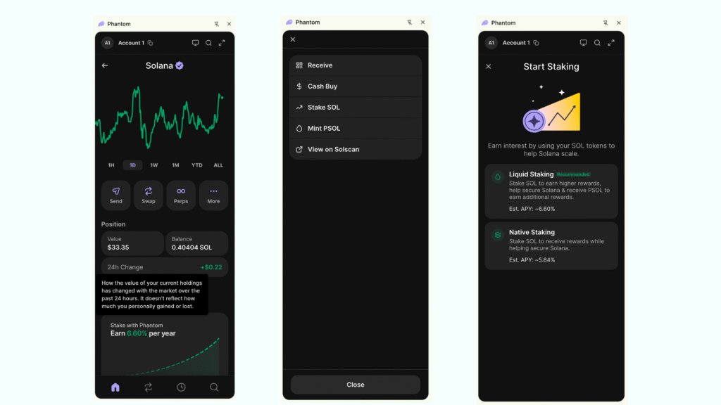 How to stake Solana Phantom Everstake