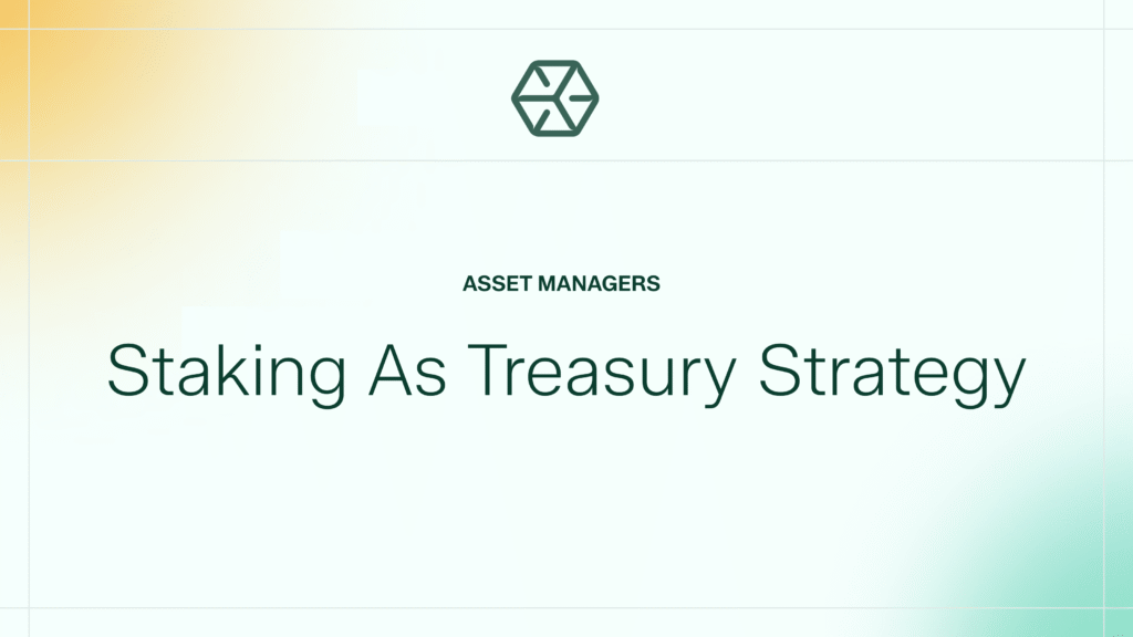 Staking for treasuries