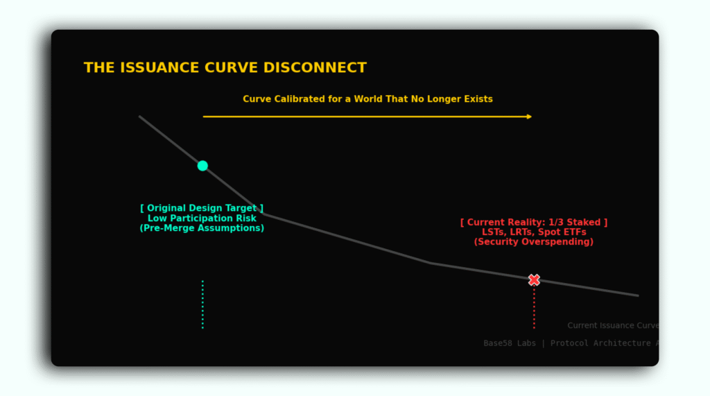 The Ethereum Issuance Curve Disconnect Chart